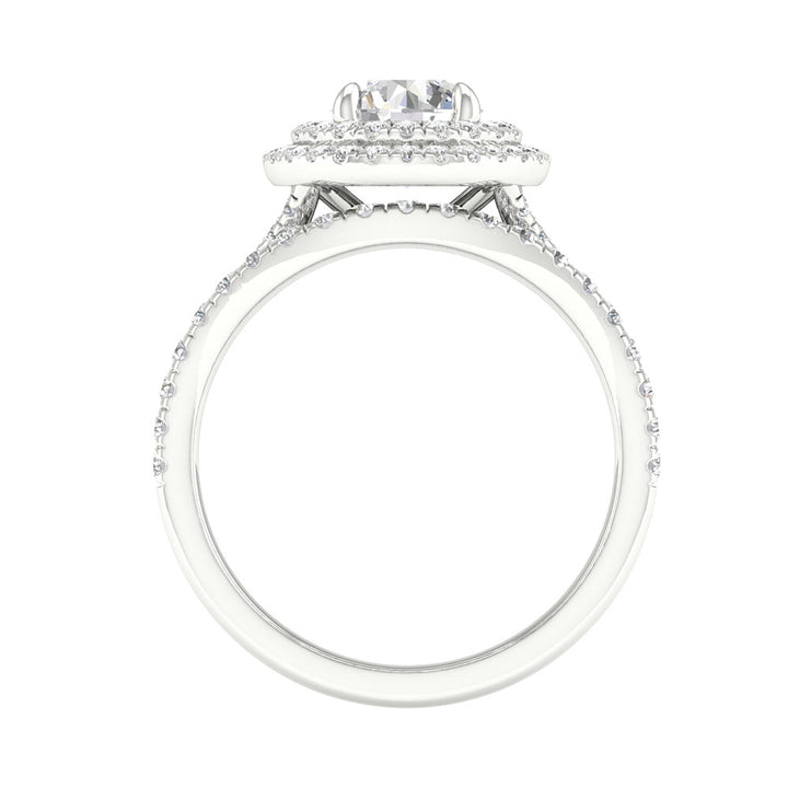 14k White Gold 1.75CT Lab Grown Diamond Bridal Elegance Set