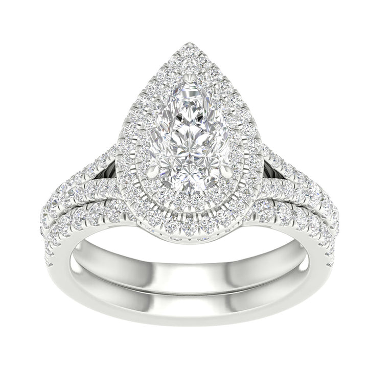 14K White Gold 1.75CT Certified Lab Diamond Engagement Ring