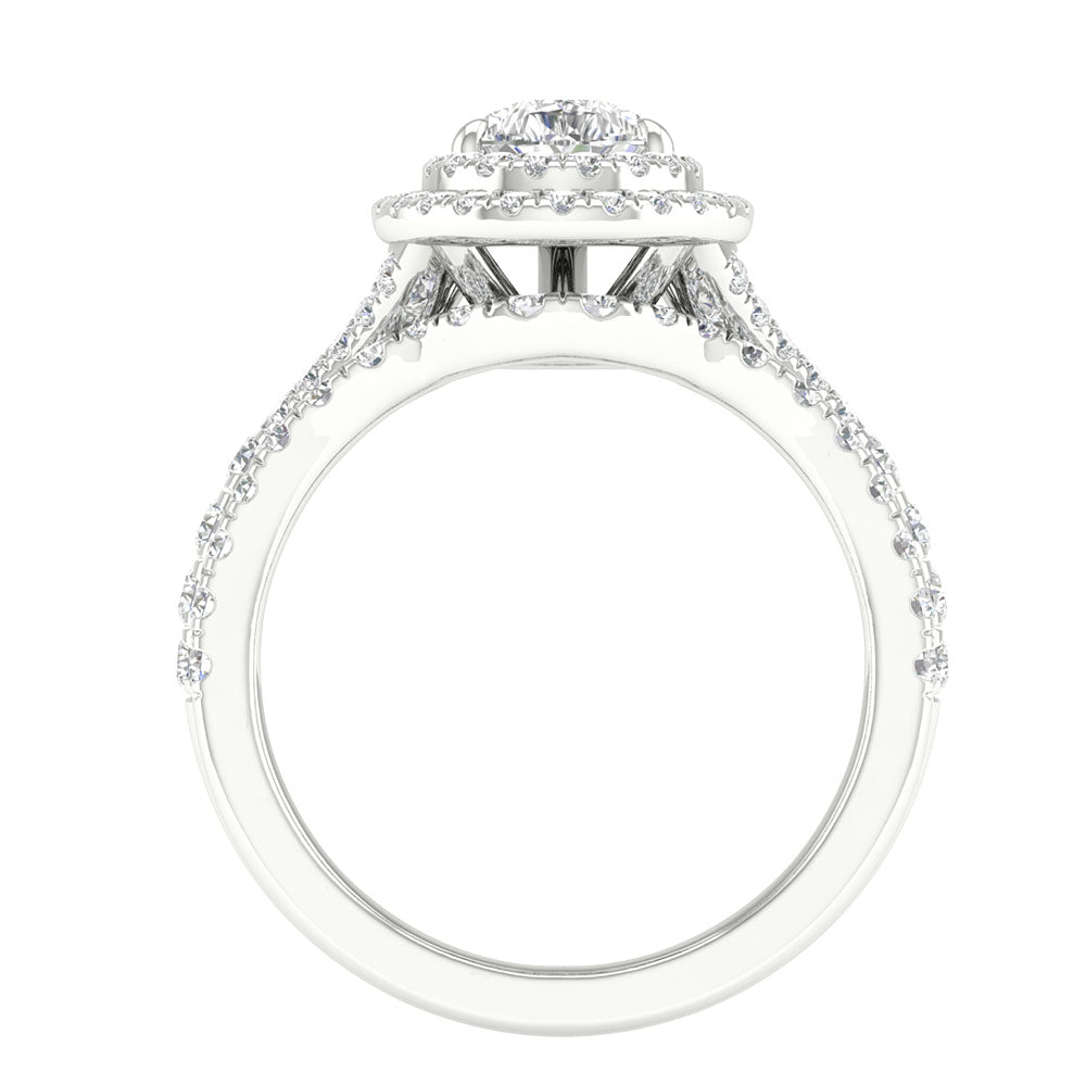 14K White Gold 1.75CT Certified Lab Diamond Engagement Ring