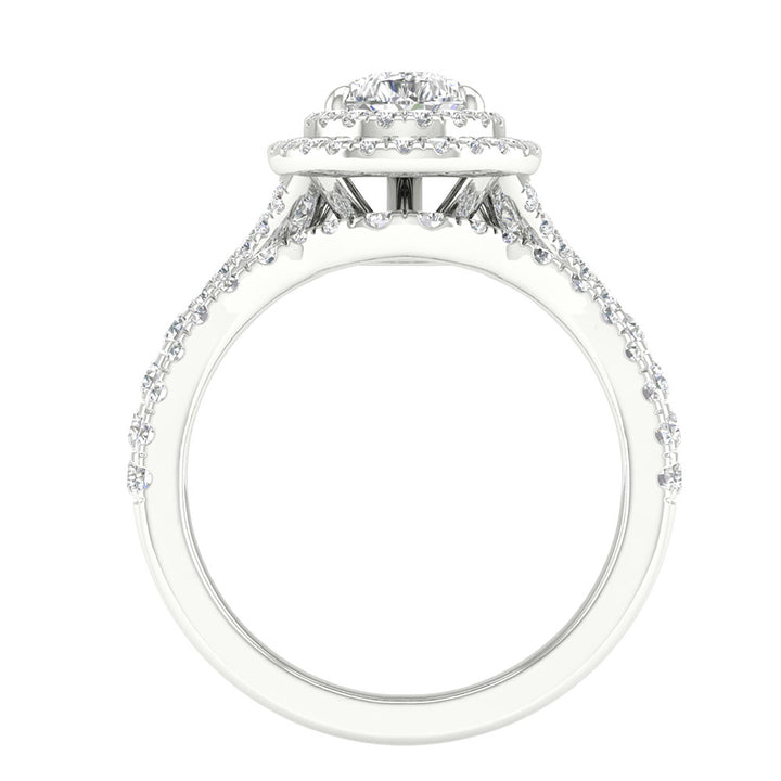 14K White Gold 1.75CT Certified Lab Diamond Engagement Ring