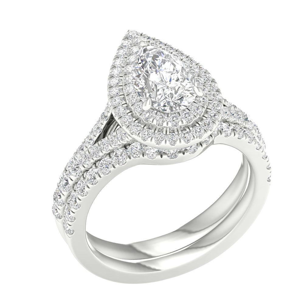 14K White Gold 1.75CT Certified Lab Diamond Engagement Ring