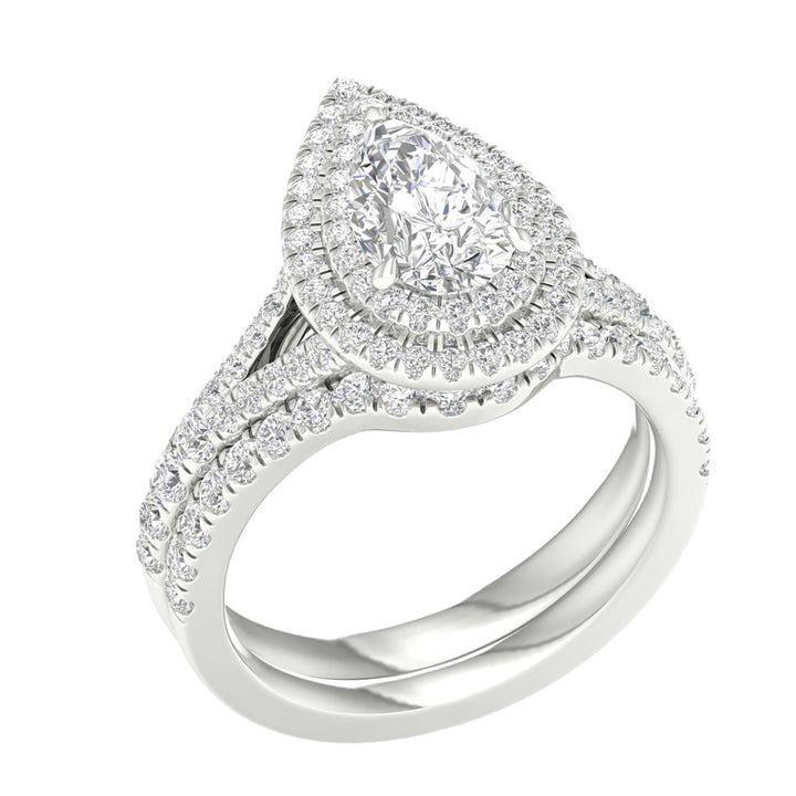 14K White Gold 1.75CT Certified Lab Diamond Engagement Ring