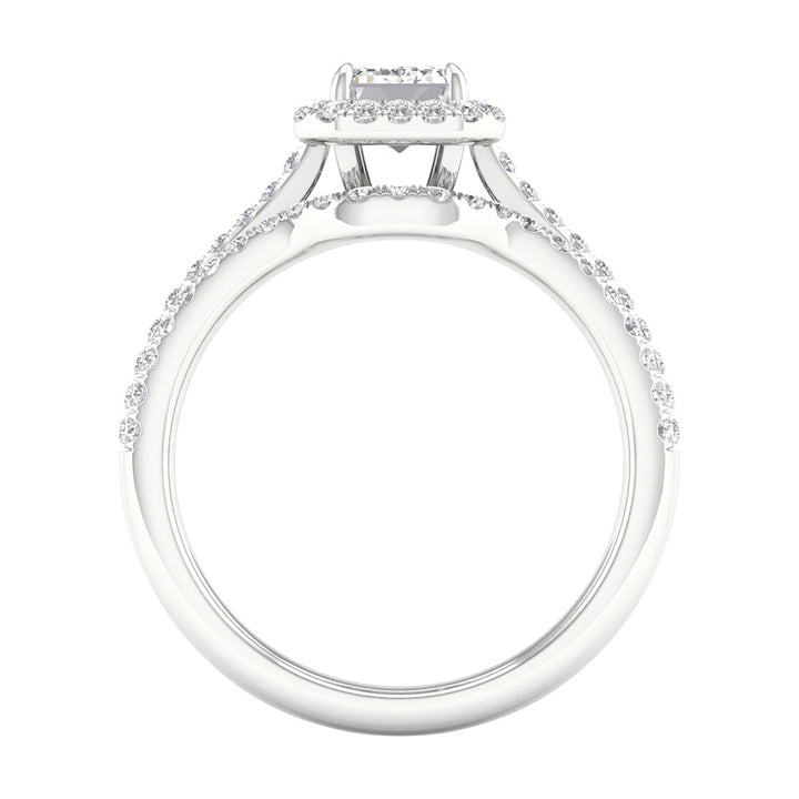 14k White Gold 1.45CT Lab Grown Diamond Bridal Set Elegance
