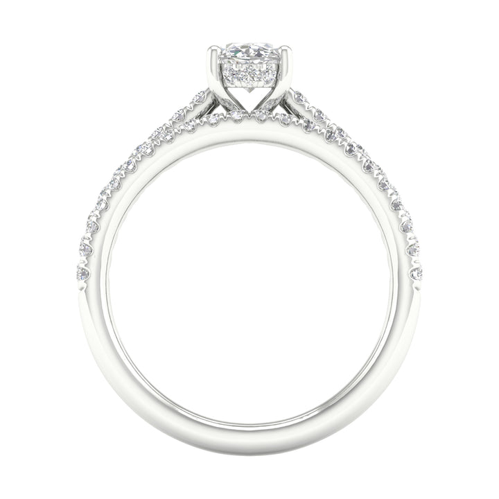 14k White Gold 1.50CT Lab Grown Diamond Bridal Elegance Set