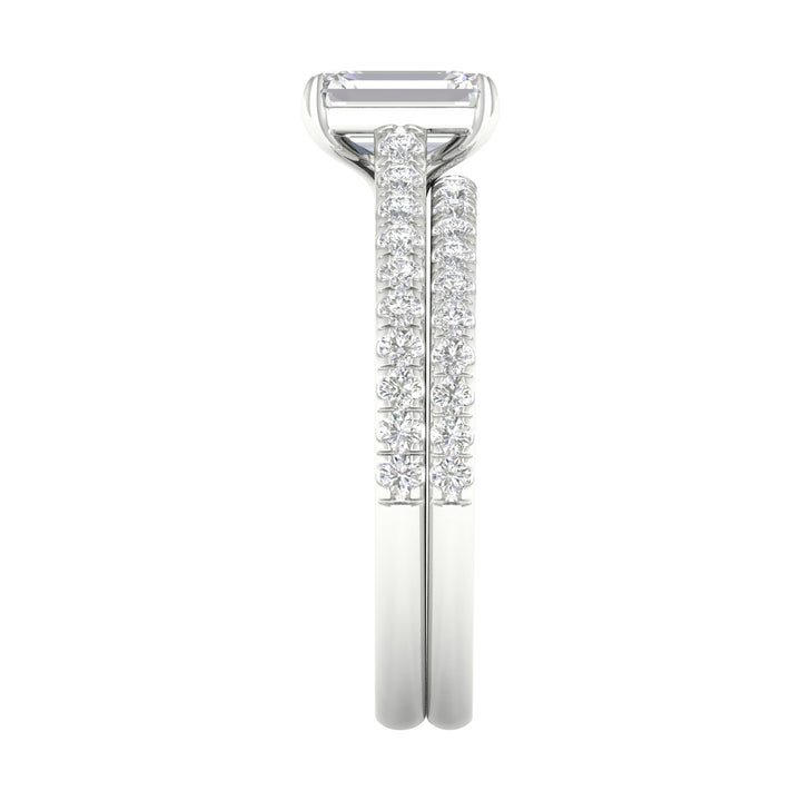 14k White Gold 1.50CT Lab Grown Diamond Bridal Brilliance Set