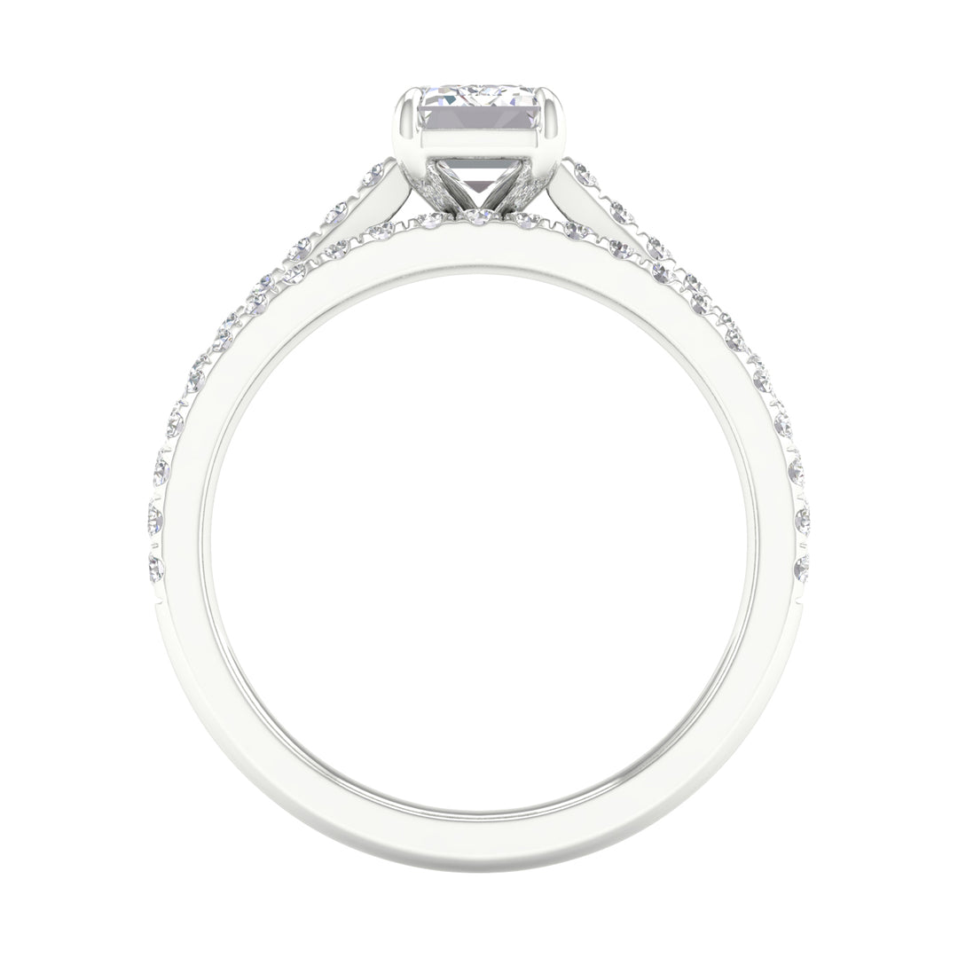 14k White Gold 1.50CT Lab Grown Diamond Bridal Brilliance Set