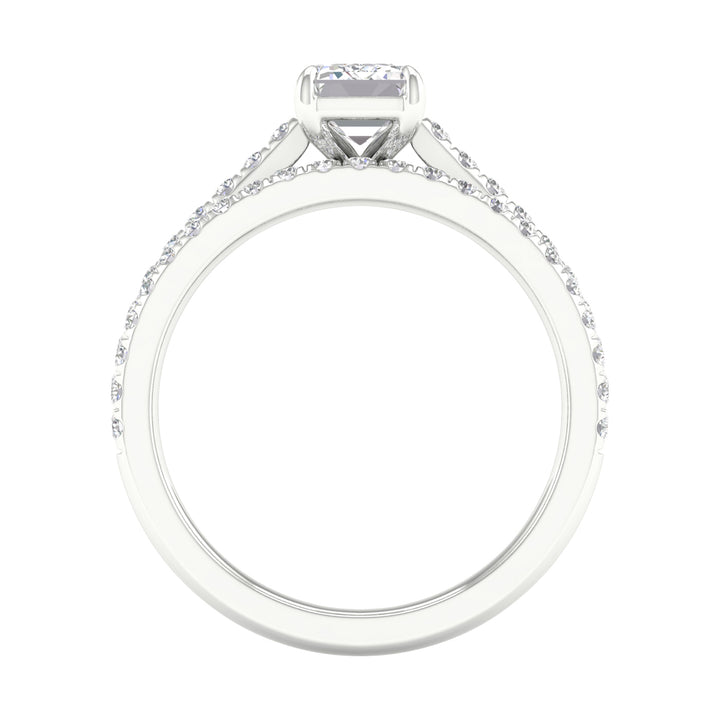 14k White Gold 1.50CT Lab Grown Diamond Bridal Brilliance Set