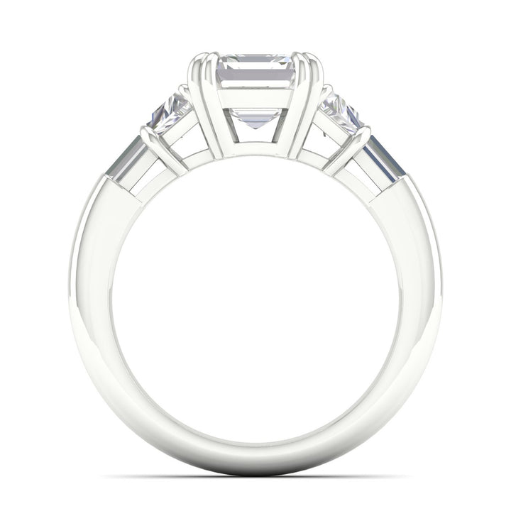 Brilliant 14K White Gold Lab Grown Diamond Engagement Ring