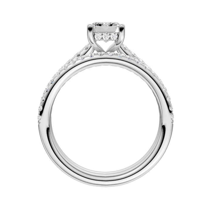 14k White Gold 1.50CT Lab Diamond Bridal Ring Set