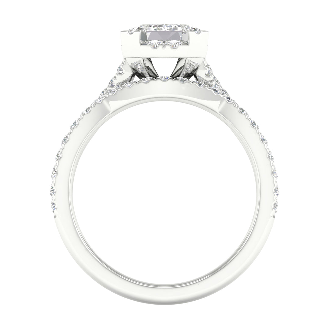 14k White Gold 1.75CT Lab Grown Diamond Bridal Brilliance Set