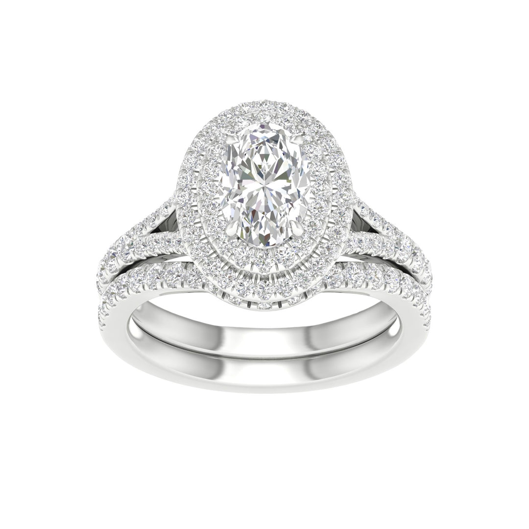 14K 1.75CT Lab Grown Diamond Bridal Set