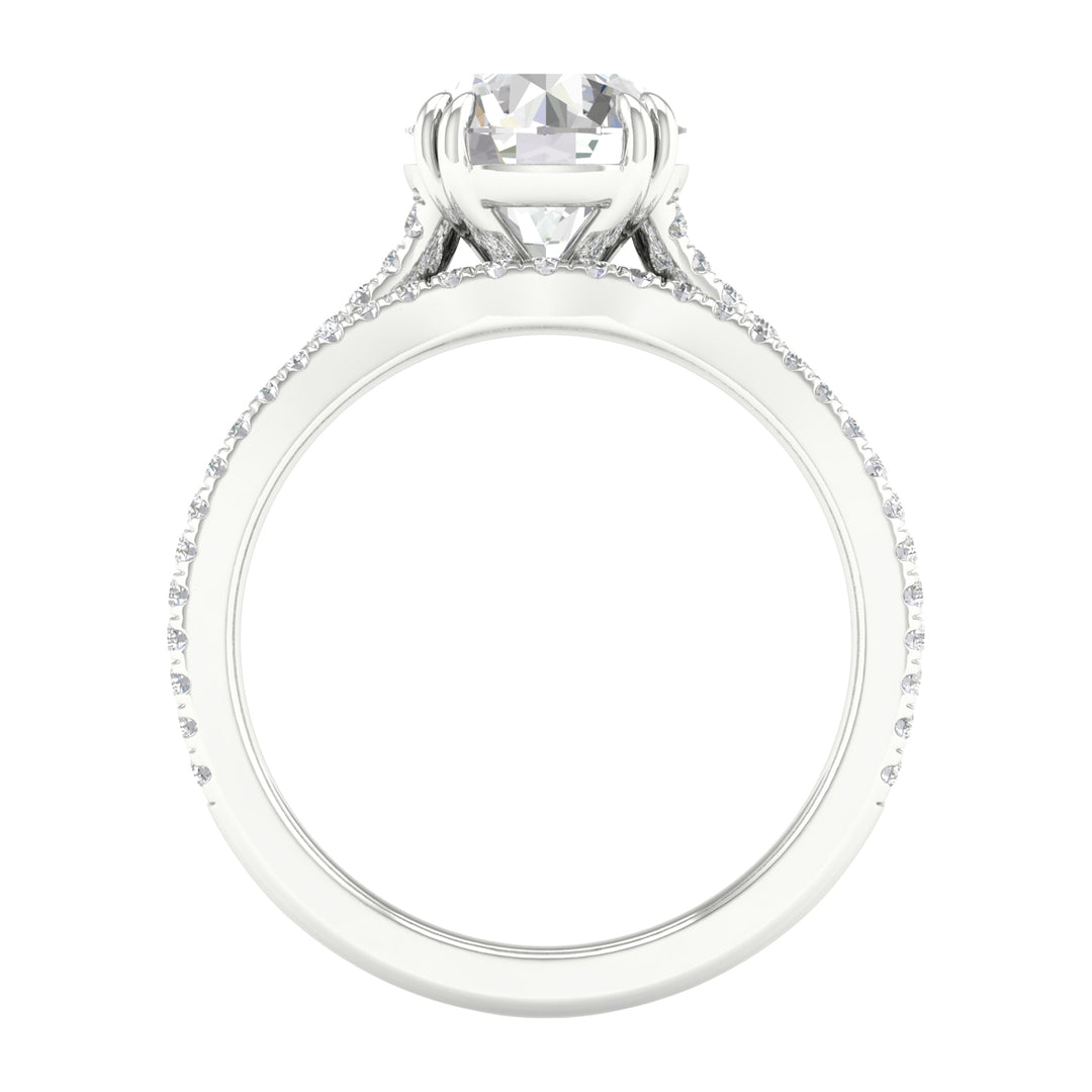 14k White Gold 2.50CT Lab Grown Diamond Bridal Ring Set