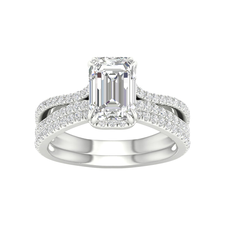 Certified Lab Diamond Bridal Elegance in White Gold