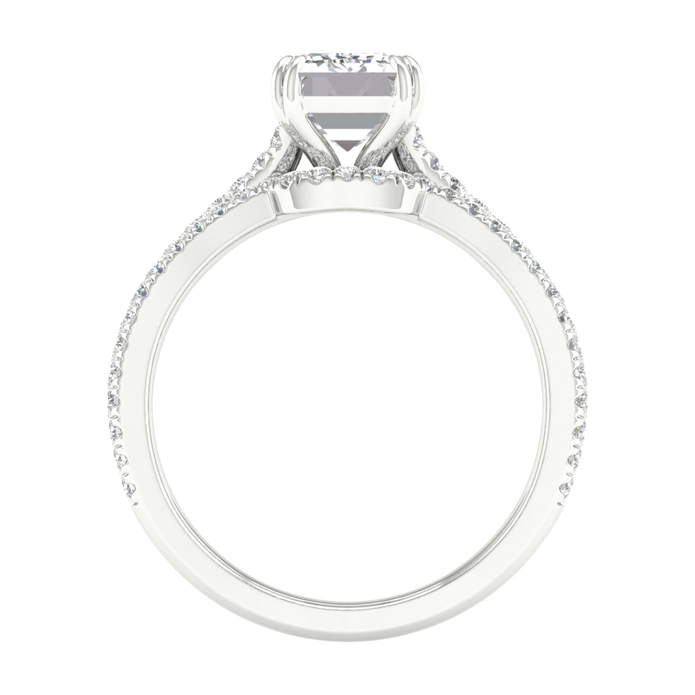 Certified Lab Diamond Bridal Elegance in White Gold