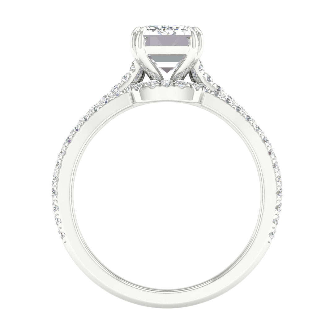 Certified Lab Diamond Bridal Elegance in White Gold