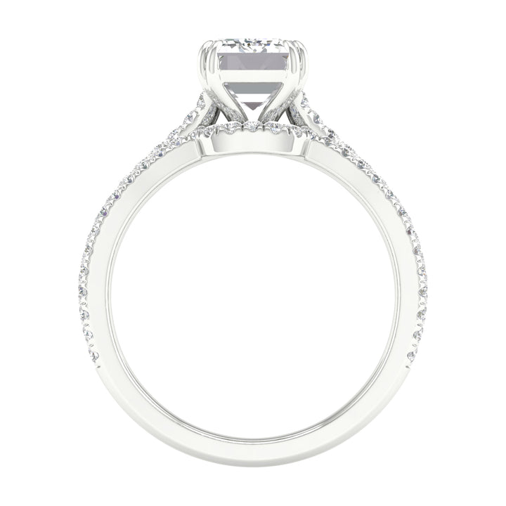 Certified Lab Diamond Bridal Elegance in White Gold