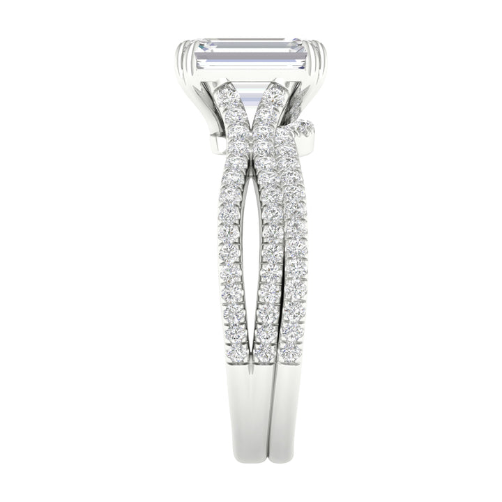 Certified Lab Diamond Bridal Elegance in White Gold