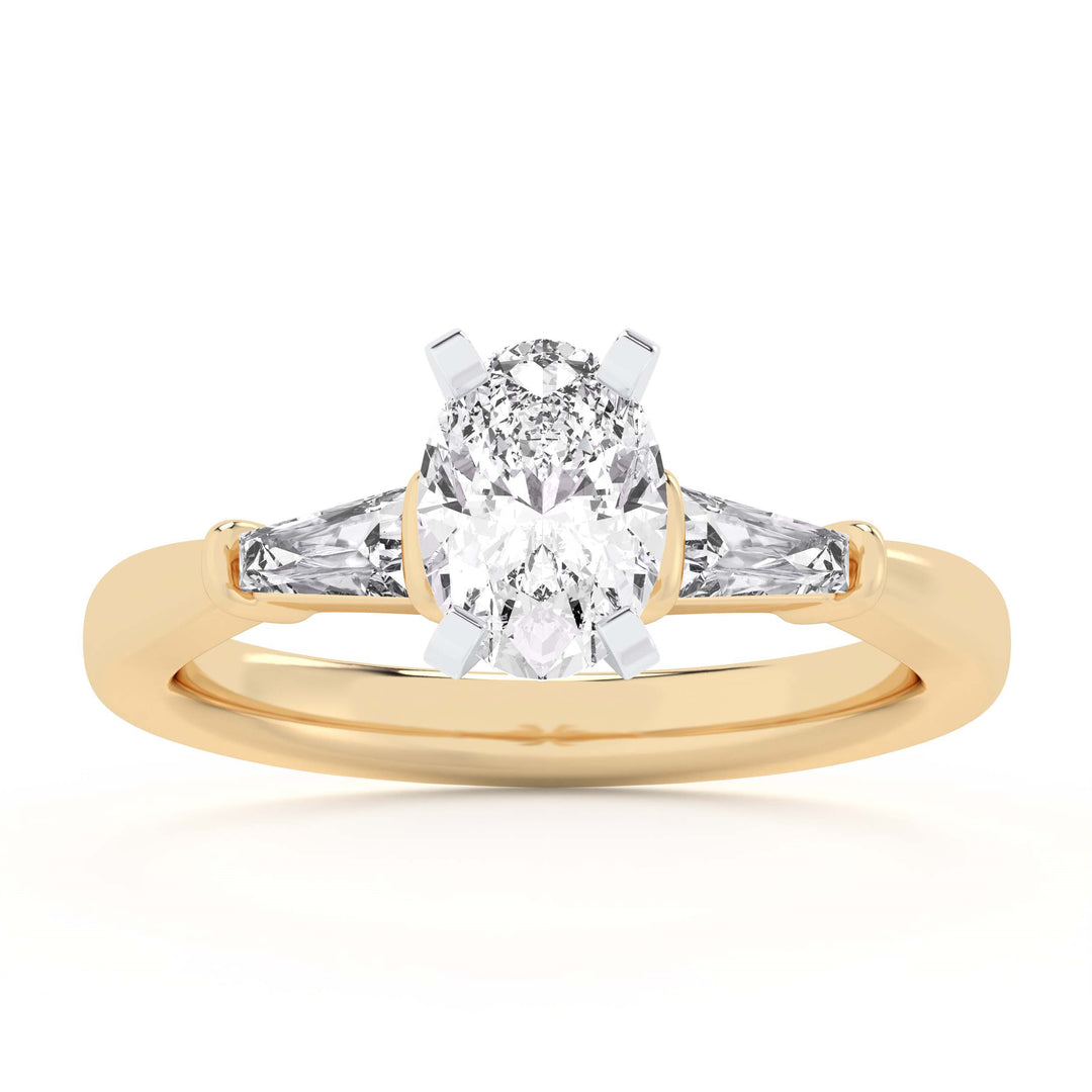 Brilliant 14K Yellow Gold 1.46CT Lab Grown Diamond Ring