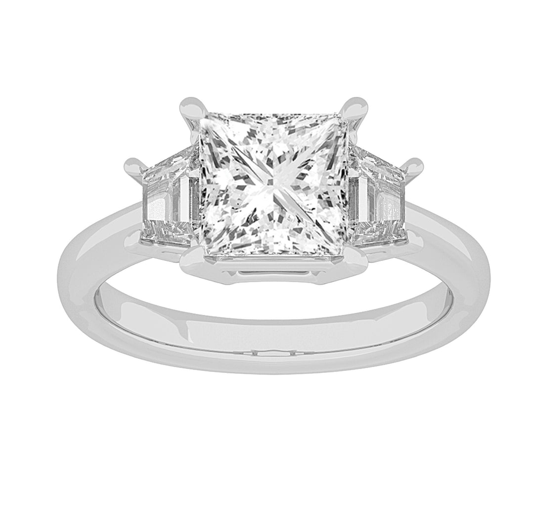 Luminous 14K White Gold 1.40CT Lab Grown Diamond Ring