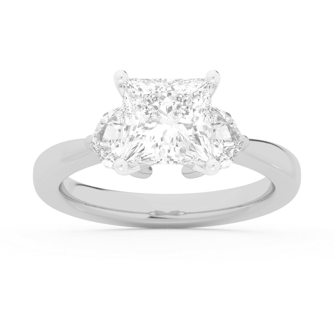 Brilliant 14k White Gold 2.64CT Lab Grown Diamond Ring