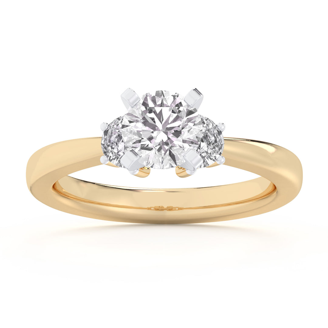 14K Yellow Gold 2.52CT Lab Grown Diamond Womens Ring
