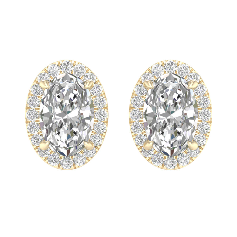 14K 2.25ct Lab Grown Diamond Earrings