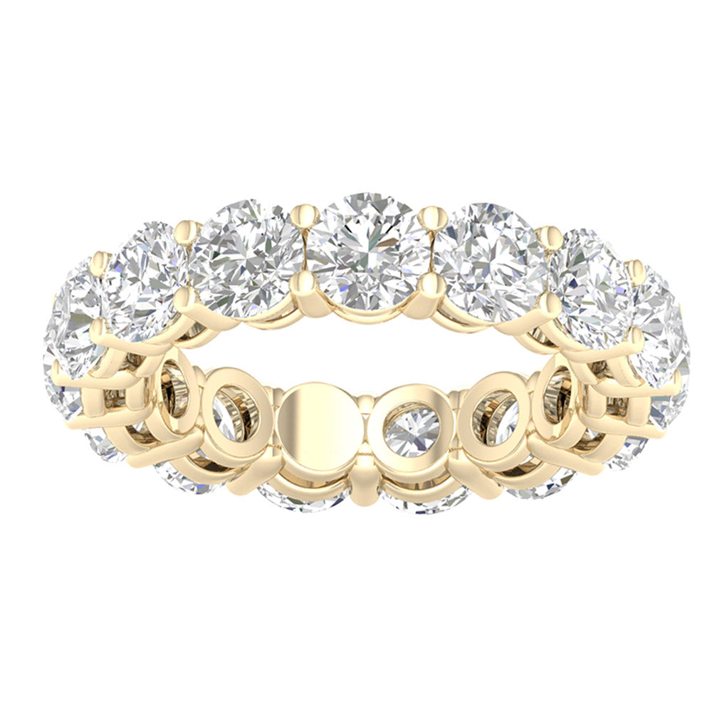 Brilliant 14K Yellow Gold Lab Diamond Eternity Band