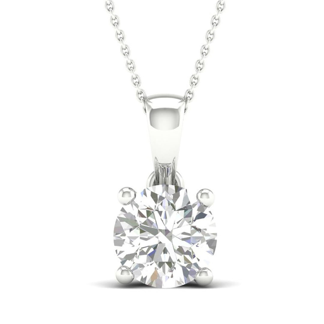 10k Yellow Gold 1CT Lab Diamond Pendant - Certified Brilliance