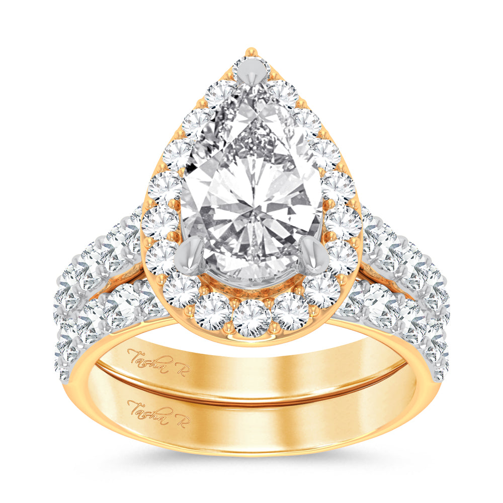 14K 5.00CT Certified Lab Grown Diamond Bridal Ring