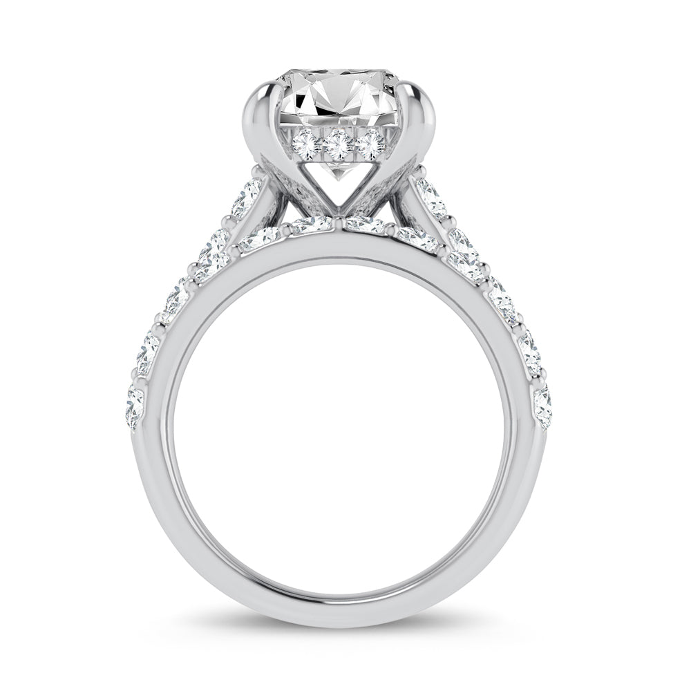 14k White Gold 5CT Certified Lab Diamond Bridal Ring Set