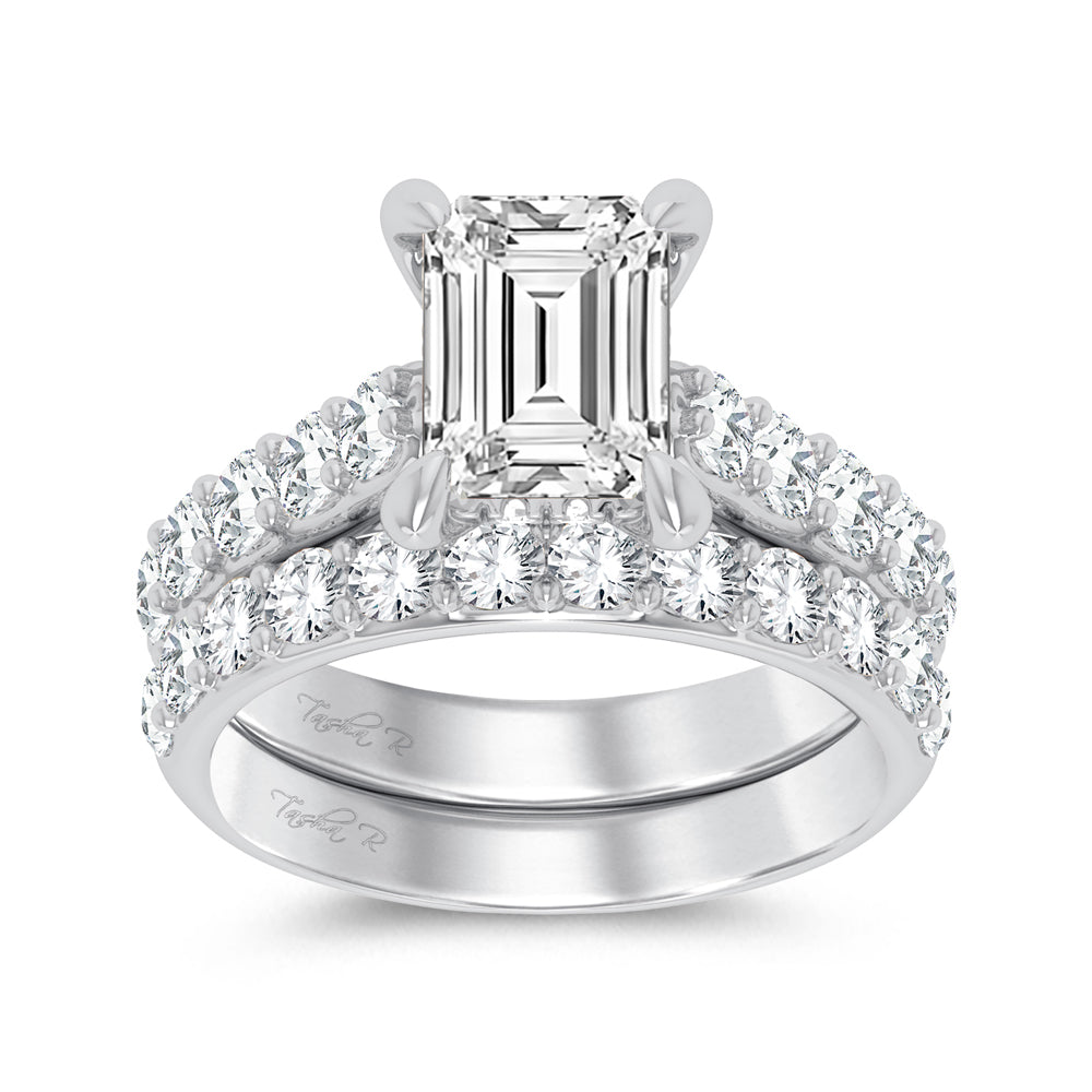 14K 5.00CT Certified Lab Grown Diamond Bridal Ring