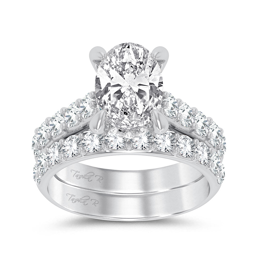 14K 5.00CT Certified Lab Grown Diamond Bridal Ring