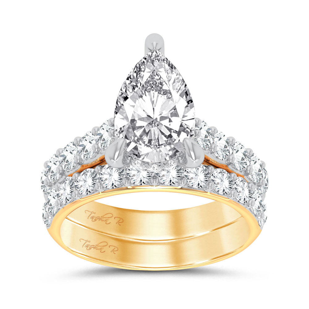 14K 5.00CT Certified Lab Grown Diamond Bridal Ring