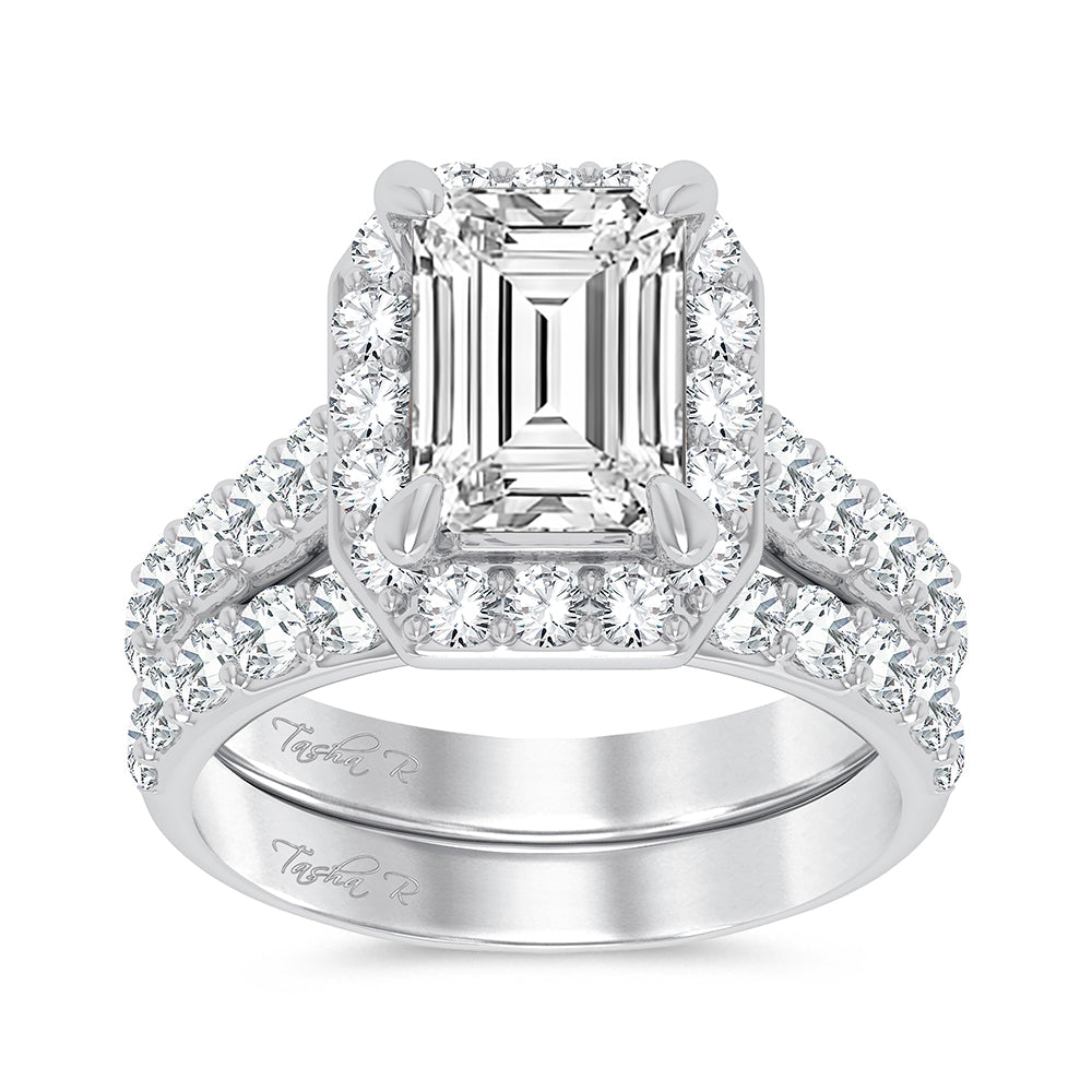 14K 5.00CT Certified Lab Grown Diamond Bridal Ring