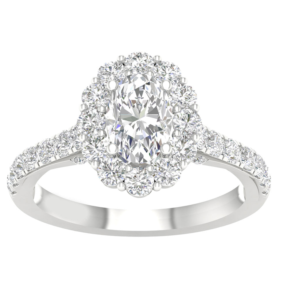 14K 2.00CT Lab Grown Diamond Engagement Ring