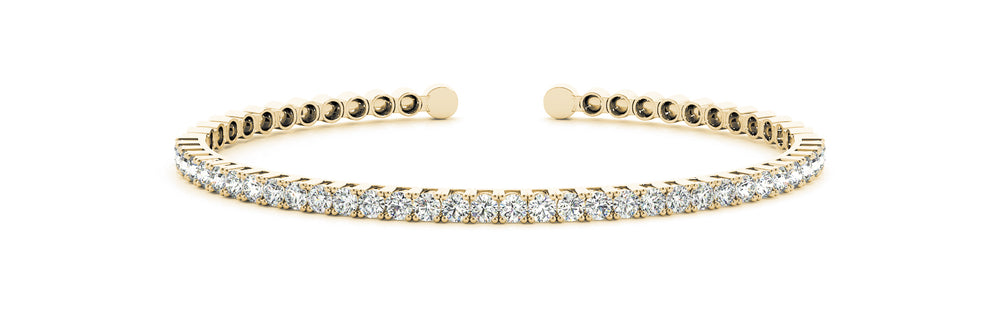 14K Yellow Gold Diamond Fashion Bracelet