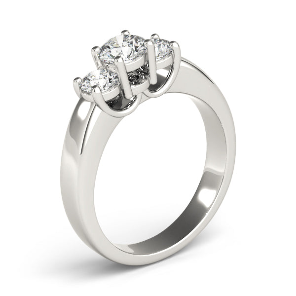 Three Stone Diamond Engagement Ring