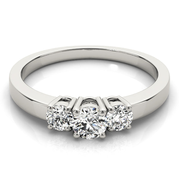 Three Stone Diamond Engagement Ring