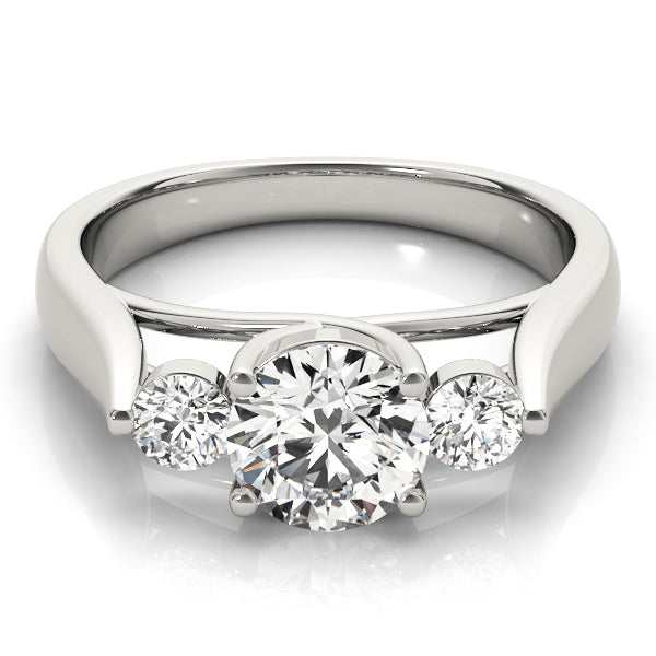 Three Stone Diamond Engagement Ring