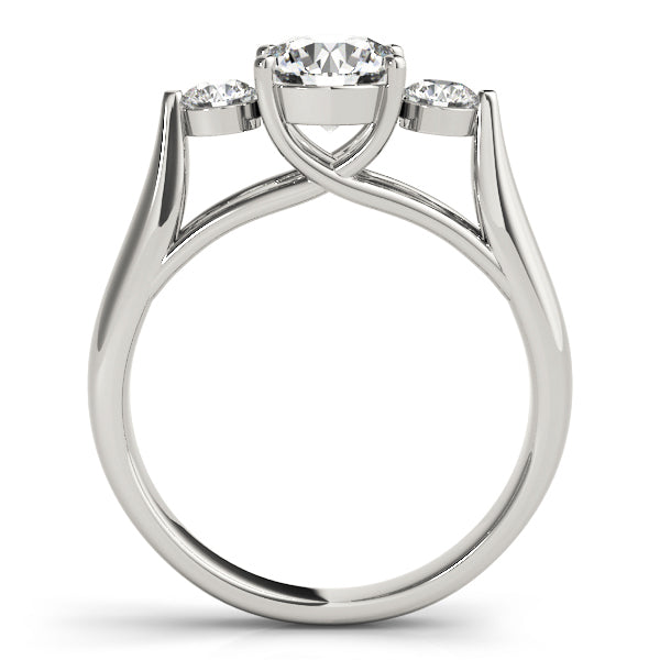 ENGAGEMENT RINGS 3 STONE ROUND