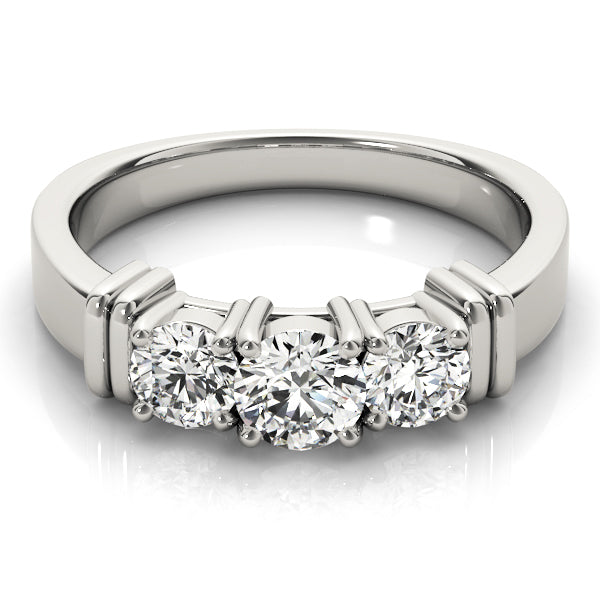 Three Stone Diamond Engagement Ring