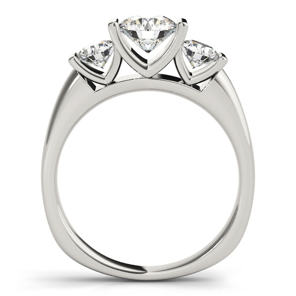 ENGAGEMENT RINGS 3 STONE ROUND