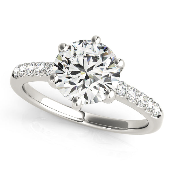 ENGAGEMENT RINGS SINGLE ROW PRONG SET