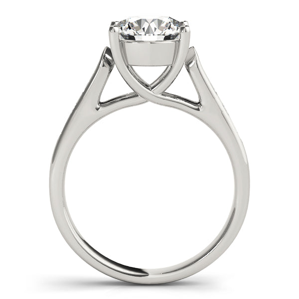 Trellis Round Diamond Engagement Ring