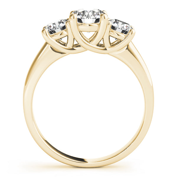 ENGAGEMENT RINGS 3 STONE ROUND