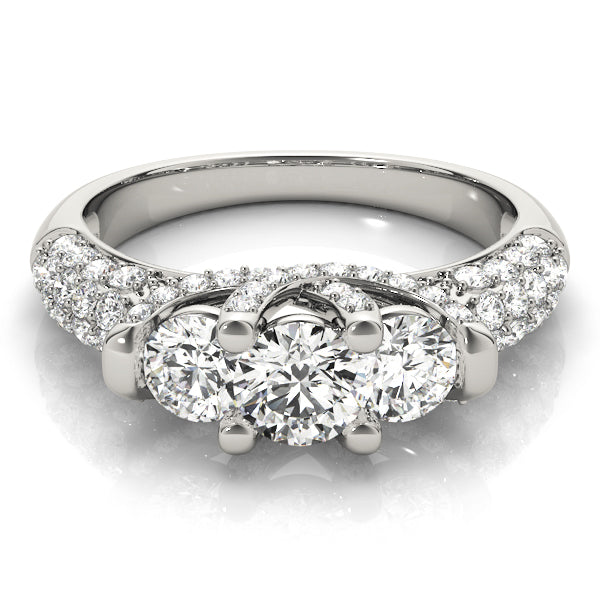 Three Stone Diamond Engagement Ring