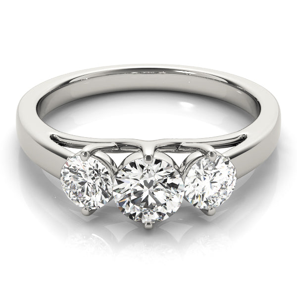 Three Stone Diamond Engagement Ring