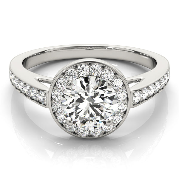 Halo Diamond Engagement Ring