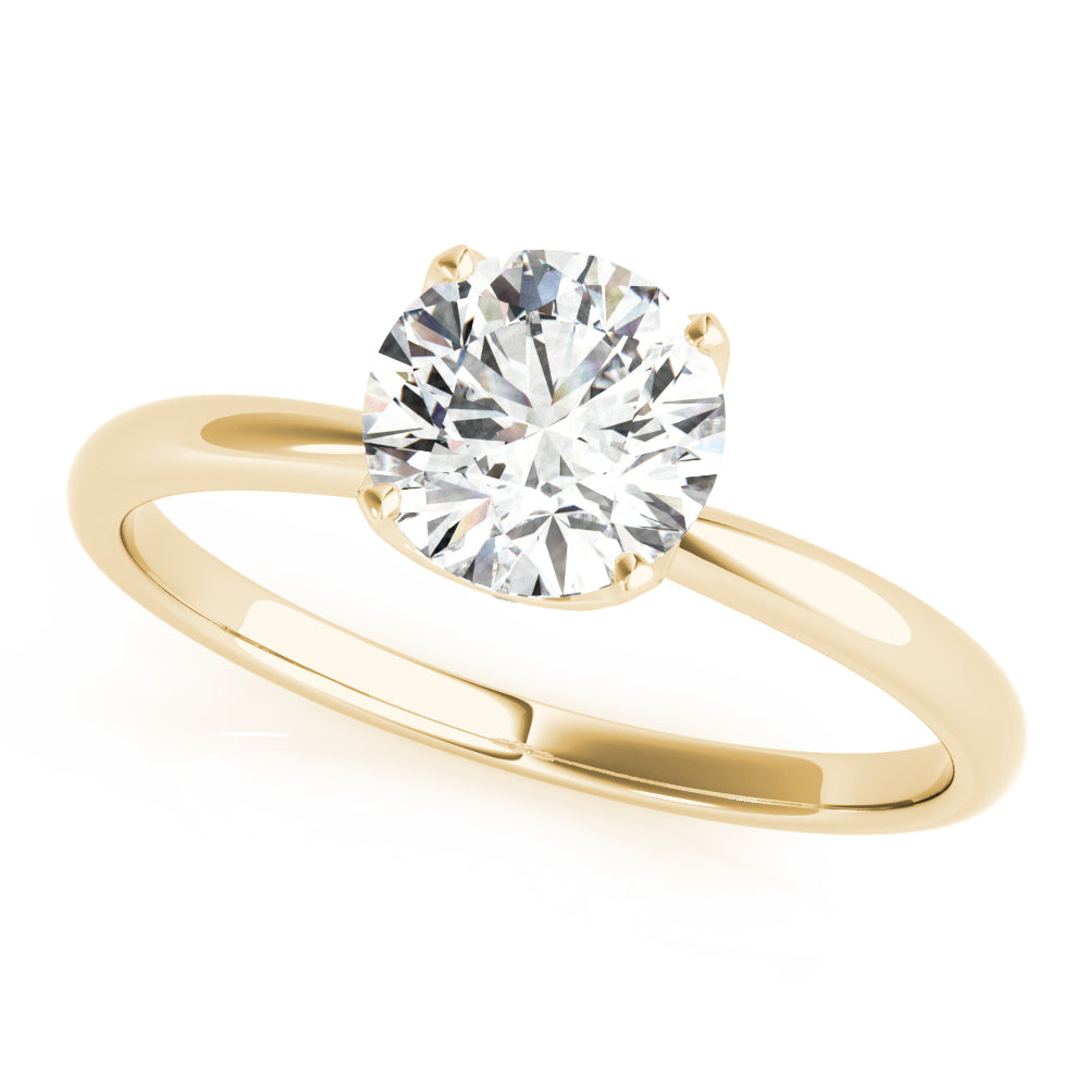 14K Yellow Gold 1 ct Diamond Engagement Solitaire Ring
