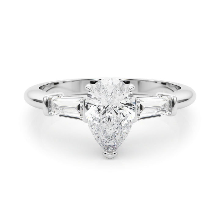 Taper Baguette Diamond Engagement Ring